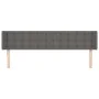 Cabecero de cuero sintético gris 183x16x78/88 cm de vidaXL, Cabeceros y pies de cama - Ref: Foro24-3118874, Precio: 82,24 €, ...