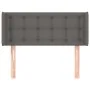 Cabecero de cuero sintético gris 83x16x78/88 cm de vidaXL, Cabeceros y pies de cama - Ref: Foro24-3118844, Precio: 53,23 €, D...