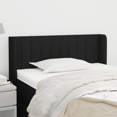 Kopfteil aus schwarzem Stoff, 103 x 16 x 78/88 cm von vidaXL, Kopf- und Fußteile - Ref: Foro24-3118998, Preis: 39,78 €, Rabat...