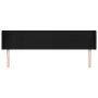 Black fabric headboard 163x16x78/88 cm by vidaXL, Headboards and footboards - Ref: Foro24-3119014, Price: 65,06 €, Discount: %