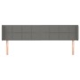 Cabecero de tela gris oscuro 163x16x78/88 cm de vidaXL, Cabeceros y pies de cama - Ref: Foro24-3118775, Precio: 64,48 €, Desc...