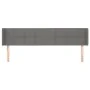 Kopfteil aus dunkelgrauem Stoff, 163 x 16 x 78/88 cm von vidaXL, Kopf- und Fußteile - Ref: Foro24-3118775, Preis: 73,60 €, Ra...