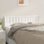 Cabecero de cuero sintético blanco 147x16x78/88 cm de vidaXL, Cabeceros y pies de cama - Ref: Foro24-3118859, Precio: 78,77 €...