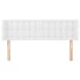 Kopfteil aus weißem Kunstleder, 147 x 16 x 78/88 cm von vidaXL, Kopf- und Fußteile - Ref: Foro24-3118859, Preis: 78,77 €, Rab...