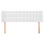 Kopfteil aus weißem Kunstleder, 147 x 16 x 78/88 cm von vidaXL, Kopf- und Fußteile - Ref: Foro24-3118859, Preis: 80,95 €, Rab...