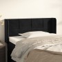 Black velvet headboard 83x16x78/88 cm by vidaXL, Headboards and footboards - Ref: Foro24-3118800, Price: 46,03 €, Discount: %