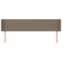 Kopfteil aus taupegrauem Stoff, 183 x 16 x 78/88 cm von vidaXL, Kopf- und Fußteile - Ref: Foro24-3119024, Preis: 73,08 €, Rab...