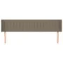 Taupe gray fabric headboard 183x16x78/88 cm by vidaXL, Headboards and footboards - Ref: Foro24-3119024, Price: 70,56 €, Disco...