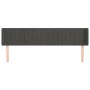 Kopfteil aus dunkelgrauem Samt, 203 x 16 x 78/88 cm von vidaXL, Kopf- und Fußteile - Ref: Foro24-3119073, Preis: 78,03 €, Rab...