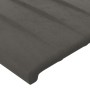 Kopfteil aus dunkelgrauem Samt, 203 x 16 x 78/88 cm von vidaXL, Kopf- und Fußteile - Ref: Foro24-3119073, Preis: 78,03 €, Rab...