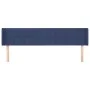 Cabecero de tela azul 203x16x78/88 cm de vidaXL, Cabeceros y pies de cama - Ref: Foro24-3118796, Precio: 67,14 €, Descuento: %