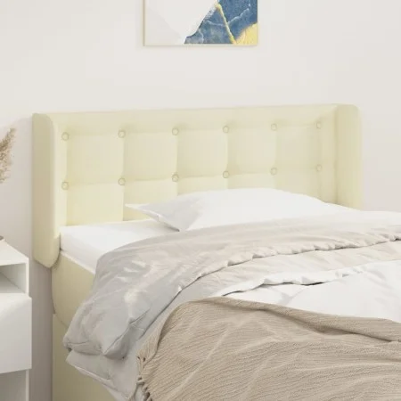 Cabecero de cuero sintético color crema 103x16x78/88 cm de vidaXL, Cabeceros y pies de cama - Ref: Foro24-3118854, Precio: 53...