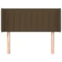 Cabecero de tela marrón oscuro 83x16x78/88 cm de vidaXL, Cabeceros y pies de cama - Ref: Foro24-3118983, Precio: 38,77 €, Des...