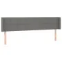 Kopfteil aus dunkelgrauem Stoff, 203 x 16 x 78/88 cm von vidaXL, Kopf- und Fußteile - Ref: Foro24-3118791, Preis: 74,83 €, Ra...