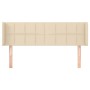 Cabecero de tela color crema 147x16x78/88 cm de vidaXL, Cabeceros y pies de cama - Ref: Foro24-3118771, Precio: 60,08 €, Desc...