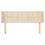 Kopfteil aus cremefarbenem Stoff, 147 x 16 x 78/88 cm von vidaXL, Kopf- und Fußteile - Ref: Foro24-3118771, Preis: 57,20 €, R...