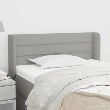 Cabecero de tela gris claro 93x16x78/88 cm de vidaXL, Cabeceros y pies de cama - Ref: Foro24-3118890, Precio: 51,63 €, Descue...