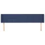 Cabecero de tela azul 163x16x78/88 cm de vidaXL, Cabeceros y pies de cama - Ref: Foro24-3118780, Precio: 69,43 €, Descuento: %