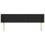 Cabecero de cuero sintético negro 183x16x78/88 cm de vidaXL, Cabeceros y pies de cama - Ref: Foro24-3118870, Precio: 60,96 €,...