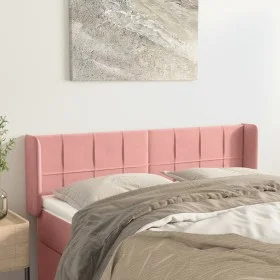 Pink velvet headboard 147x16x78/88 cm by vidaXL, Headboards and footboards - Ref: Foro24-3118821, Price: 70,28 €, Discount: %