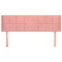 Cabecero de terciopelo rosa 147x16x78/88 cm de vidaXL, Cabeceros y pies de cama - Ref: Foro24-3118821, Precio: 64,90 €, Descu...