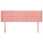Pink velvet headboard 147x16x78/88 cm by vidaXL, Headboards and footboards - Ref: Foro24-3118821, Price: 71,95 €, Discount: %