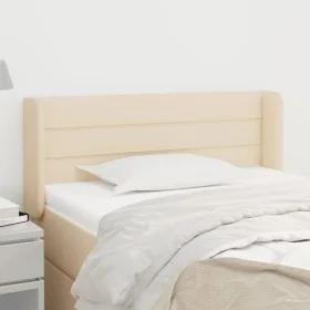 Cabecero de tela color crema 93x16x78/88 cm de vidaXL, Cabeceros y pies de cama - Ref: Foro24-3118895, Precio: 54,95 €, Descu...