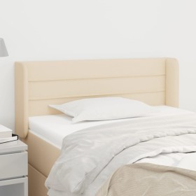 Cream fabric headboard 93x16x78/88 cm by vidaXL, Headboards and footboards - Ref: Foro24-3118895, Price: 55,21 €, Discount: %