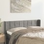 Cabecero de terciopelo gris claro 147x16x78/88 cm de vidaXL, Cabeceros y pies de cama - Ref: Foro24-3118816, Precio: 65,62 €,...