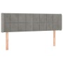 Hellgraues Samtkopfteil 147x16x78/88 cm von vidaXL, Kopf- und Fußteile - Ref: Foro24-3118816, Preis: 68,14 €, Rabatt: %