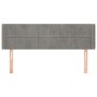 Hellgraues Samtkopfteil 147x16x78/88 cm von vidaXL, Kopf- und Fußteile - Ref: Foro24-3118816, Preis: 68,14 €, Rabatt: %
