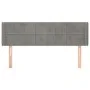 Hellgraues Samtkopfteil 147x16x78/88 cm von vidaXL, Kopf- und Fußteile - Ref: Foro24-3118816, Preis: 74,27 €, Rabatt: %