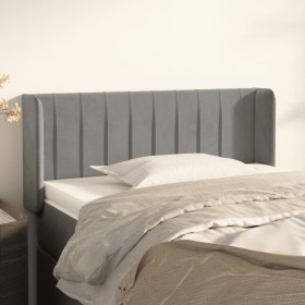Hellgraues Samtkopfteil 103x16x78/88 cm von vidaXL, Kopf- und Fußteile - Ref: Foro24-3119048, Preis: 52,80 €, Rabatt: %