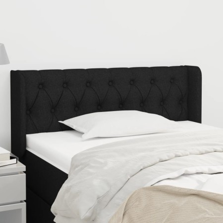 Kopfteil aus schwarzem Stoff, 93 x 16 x 78/88 cm von vidaXL, Kopf- und Fußteile - Ref: Foro24-3119088, Preis: 47,21 €, Rabatt: %