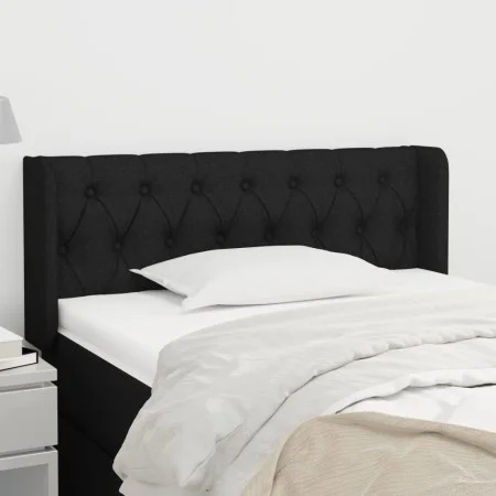 Kopfteil aus schwarzem Stoff, 93 x 16 x 78/88 cm von vidaXL, Kopf- und Fußteile - Ref: Foro24-3119088, Preis: 49,43 €, Rabatt: %