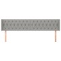 Kopfteil aus hellgrauem Stoff, 183 x 16 x 78/88 cm von vidaXL, Kopf- und Fußteile - Ref: Foro24-3119118, Preis: 77,75 €, Raba...