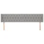 Kopfteil aus hellgrauem Stoff, 183 x 16 x 78/88 cm von vidaXL, Kopf- und Fußteile - Ref: Foro24-3119118, Preis: 67,42 €, Raba...