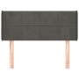 Dunkelgraues Samtkopfteil 103x16x78/88 cm von vidaXL, Kopf- und Fußteile - Ref: Foro24-3118811, Preis: 55,10 €, Rabatt: %