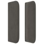 Cabecero de terciopelo gris oscuro 103x16x78/88 cm de vidaXL, Cabeceros y pies de cama - Ref: Foro24-3118811, Precio: 49,65 €...