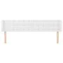 Cabecero de cuero sintético blanco 163x16x78/88 cm de vidaXL, Cabeceros y pies de cama - Ref: Foro24-3118865, Precio: 70,62 €...