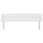 Kopfteil aus weißem Kunstleder, 163 x 16 x 78/88 cm von vidaXL, Kopf- und Fußteile - Ref: Foro24-3118865, Preis: 72,02 €, Rab...