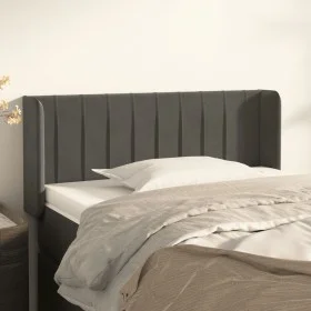 Dunkelgraues Samtkopfteil 103x16x78/88 cm von vidaXL, Kopf- und Fußteile - Ref: Foro24-3119049, Preis: 51,29 €, Rabatt: %