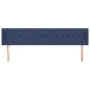 Cabecero de tela azul 183x16x78/88 cm de vidaXL, Cabeceros y pies de cama - Ref: Foro24-3119124, Precio: 84,47 €, Descuento: %