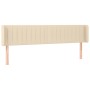 Kopfteil aus cremefarbenem Stoff, 183 x 16 x 78/88 cm von vidaXL, Kopf- und Fußteile - Ref: Foro24-3119025, Preis: 82,78 €, R...