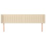 Kopfteil aus cremefarbenem Stoff, 183 x 16 x 78/88 cm von vidaXL, Kopf- und Fußteile - Ref: Foro24-3119025, Preis: 82,78 €, R...