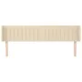 Kopfteil aus cremefarbenem Stoff, 183 x 16 x 78/88 cm von vidaXL, Kopf- und Fußteile - Ref: Foro24-3119025, Preis: 78,53 €, R...