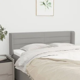 Light gray fabric headboard 147x16x78/88 cm by vidaXL, Headboards and footboards - Ref: Foro24-3118906, Price: 70,30 €, Disco...