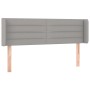 Cabecero de tela gris claro 147x16x78/88 cm de vidaXL, Cabeceros y pies de cama - Ref: Foro24-3118906, Precio: 72,15 €, Descu...