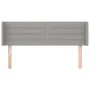 Cabecero de tela gris claro 147x16x78/88 cm de vidaXL, Cabeceros y pies de cama - Ref: Foro24-3118906, Precio: 71,96 €, Descu...