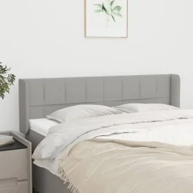 Kopfteil aus hellgrauem Stoff, 147 x 16 x 78/88 cm von vidaXL, Kopf- und Fußteile - Ref: Foro24-3118766, Preis: 70,69 €, Raba...